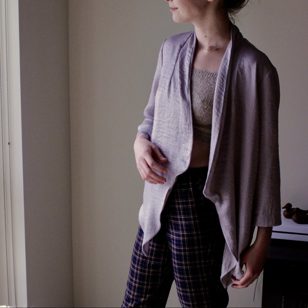 Anthropologie Silk Cape Top
